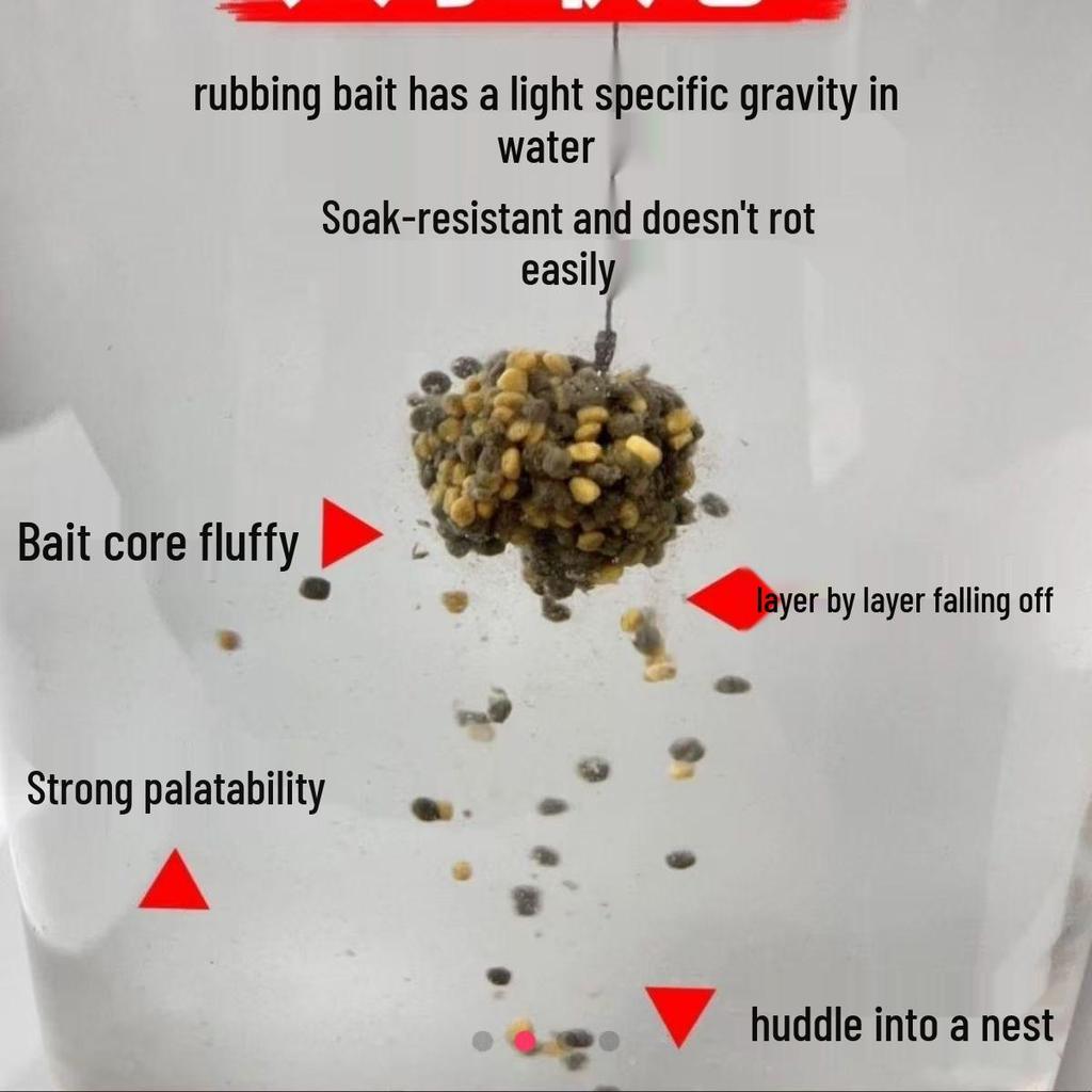 Bubble Ball Zes-in-één Visvoer Additief: Zwarte Put Wild, Kleverig, Kwallen, & Karper Poeder