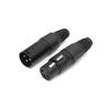 uxcell XLR Male-to-Female Connector Set, Charging Audio Microphone Adapter, MIC Connector, 3-Pin, 4-Pack