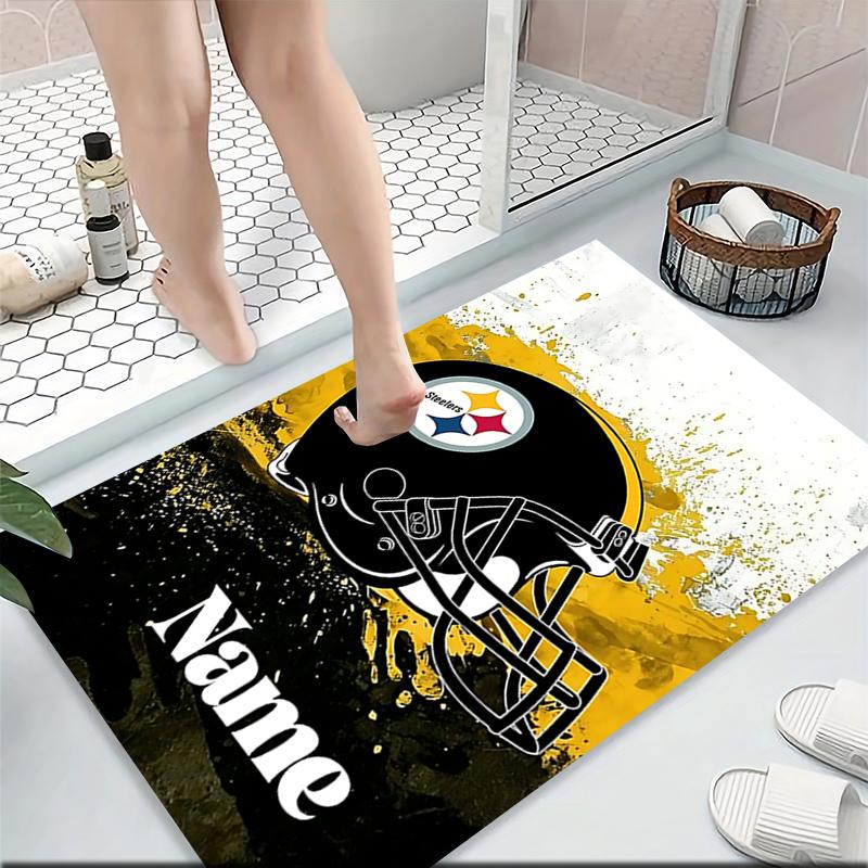 Custom Name Rams Helmet Print Carpet Rug Customizable Soft Washable Anti-Slip Home Living Room Sofa Mats Personalized Rug. 0909421