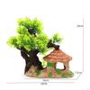 Fish Tank Landscape House Realistic Design Artificial Rockery Decoration Lifelike Detail Miniature