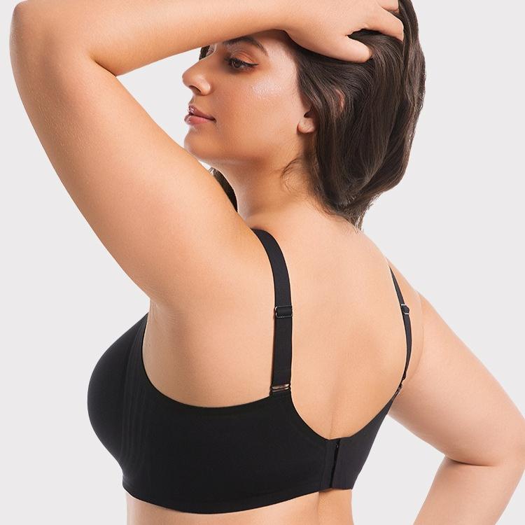 Big-size Seamless Bra for Women Without Steel Hooks Women's Cup-shaped Underwear That Gathers Breasts and Prevents Sagging