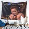 Cute childrens singer tapestry  Celebrating innocent genius with warm scenes Perfect for decorating bedrooms and living rooms