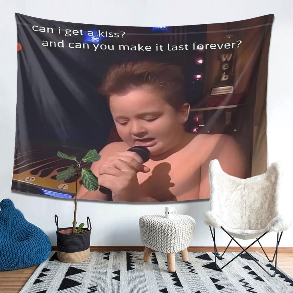 Cute childrens singer tapestry  Celebrating innocent genius with warm scenes Perfect for decorating bedrooms and living rooms