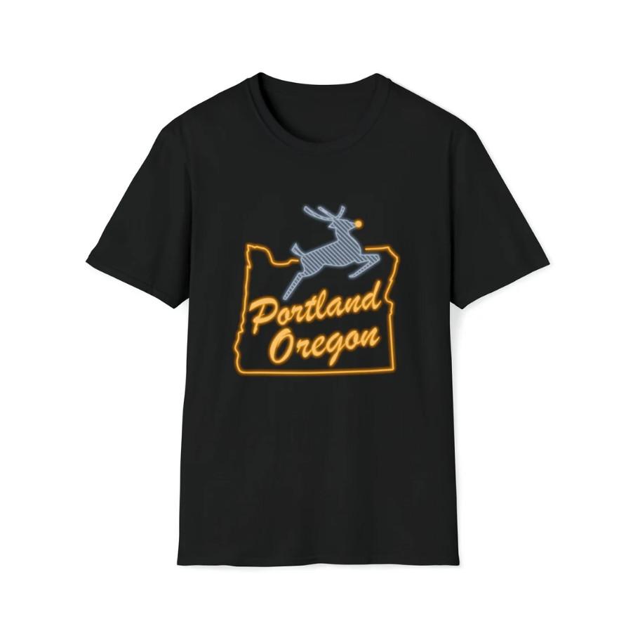 Portland Oregon Softstyle Short-Sleeve Unisex T-Shirt Unisex T-Shirt S