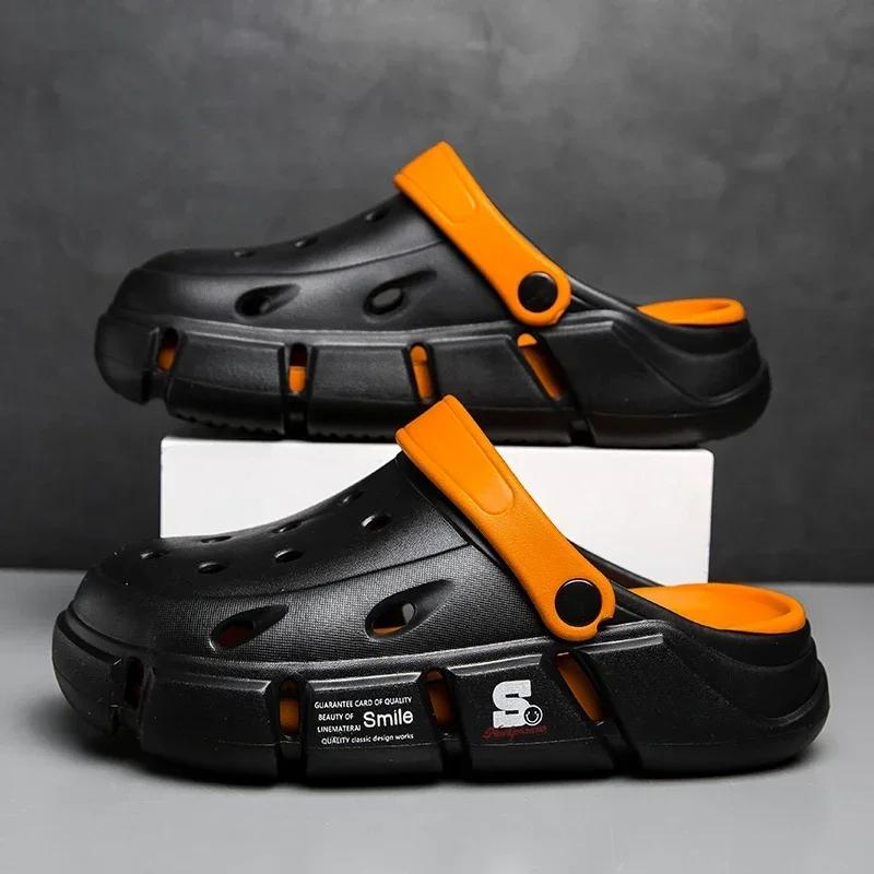 

2024 водонепроницаемая нескользящая обувь для повара для мужчин, садовая обувь, резиновые сандалии, рабочая обувь для работы в ресторане, больнице, медсестре, кухне, рабочая обувь 44