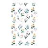 HX6F Artistic Clay Picture Transfers Delicate Earrings Designing Clay Transfer Paper with Floral Patterns