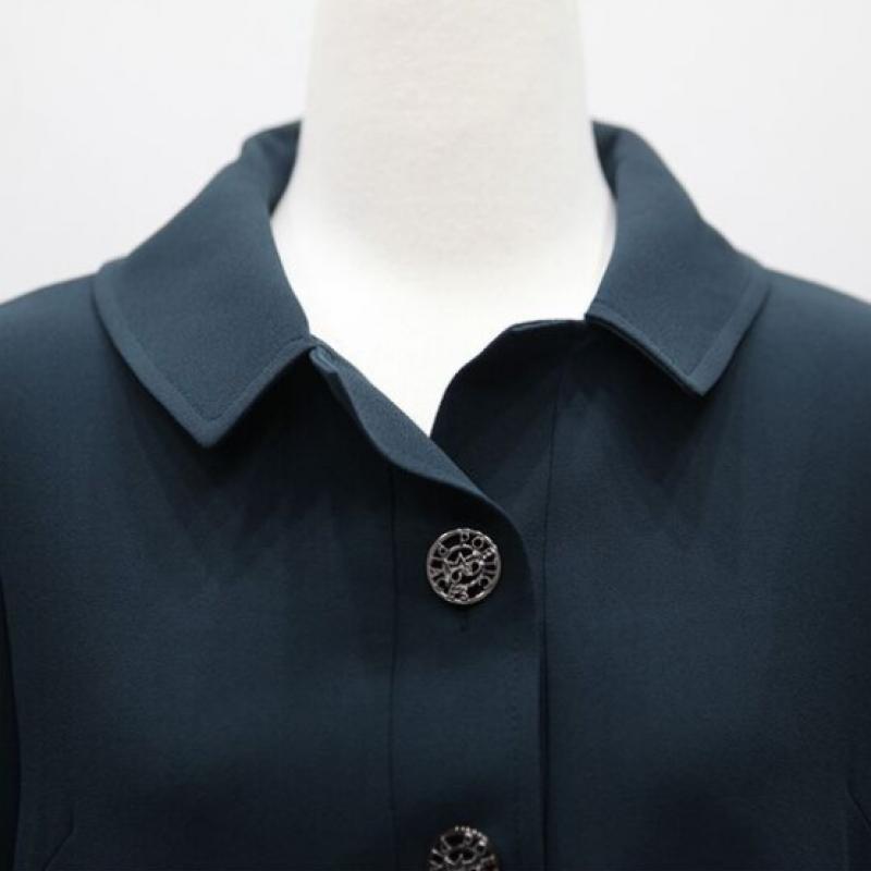 Shiz Madam Blazer Dress With Antiqued Buttons N2698