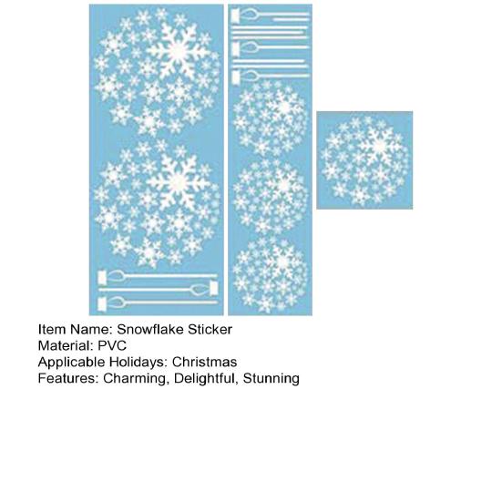 Świąteczne Naklejki na Okno Płatki Śniegu Duże Białe Naklejki na Okno Płatki Śniegu Zimowe Naklejki PCV na Szkło Dekoracja Świąteczna Wewnętrzna