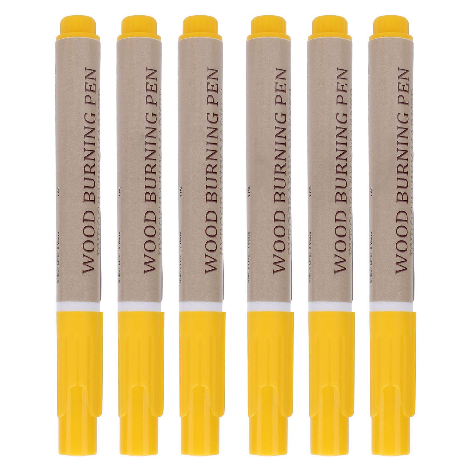 

Набор из 6 пирографических ручек, набор маркеров для пирографии, инструменты для выжигания по дереву для проектов для начинающих