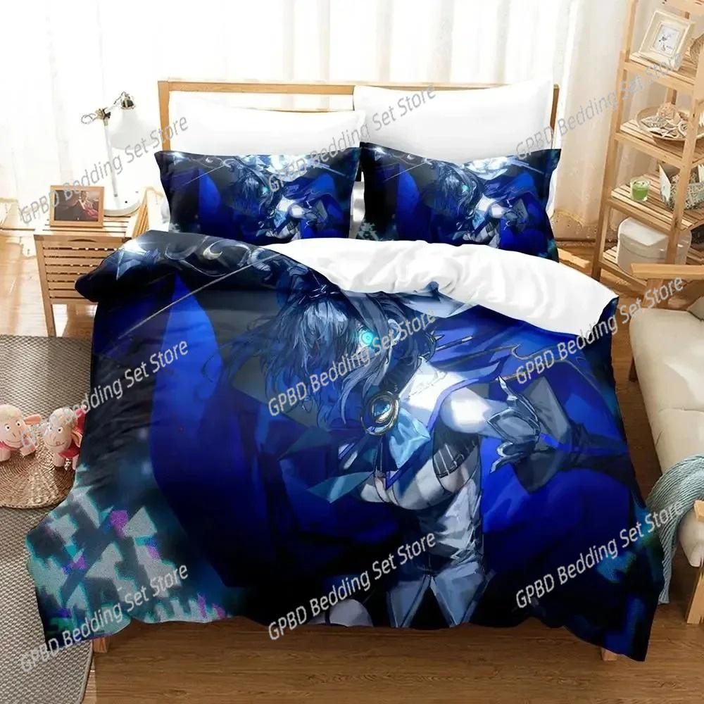 Comforter 3D Print Anime Ouro Kronii Bedding Set Bedroom Soft Modern S Comefortable Kids And