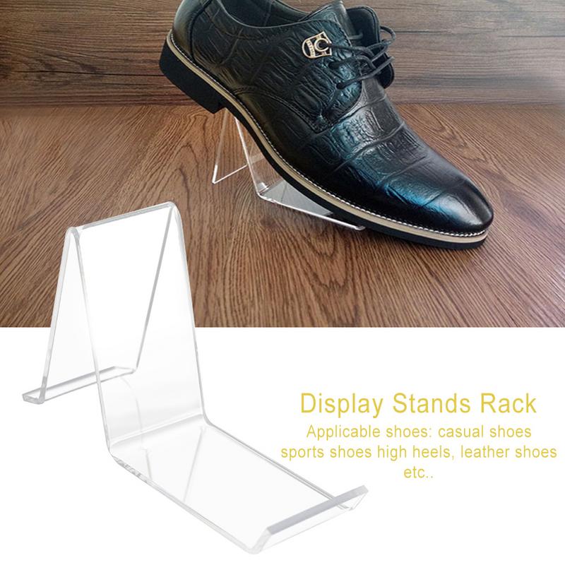 1pc Transparent Acrylic Shop Display Shoes Stands Shopping Mall Sandal Racks Sneaker Holders