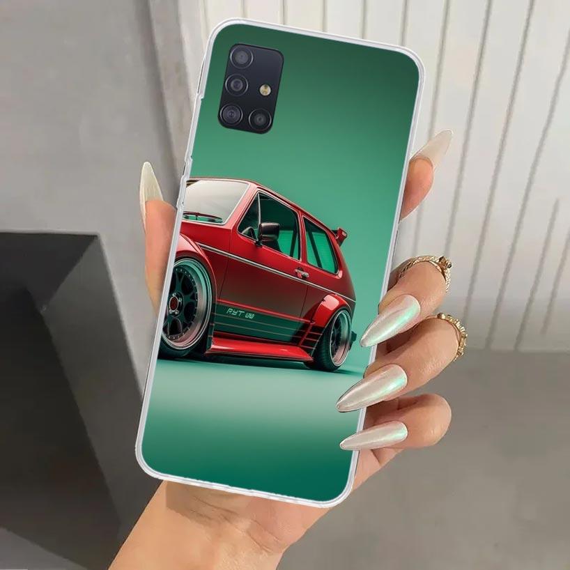MK1 Golf Vintage Car Phone Case for Samsung Galaxy A52 A32 A22 A12 A02S A50S A30S A10S Note 20 Ultra 10 Plus S10 A31 A20 A71 A72