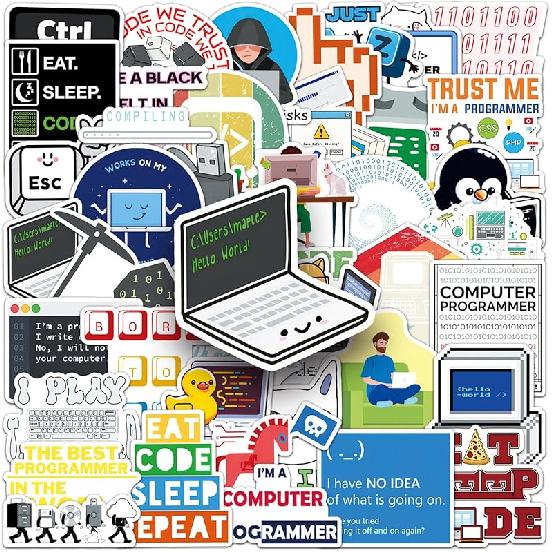 Daily Kitchen Stickers,50pcs Baking Stickers,Kitchen Sticker, Pot Sticker,for Water Bottle,Waterproof Vinyl for Laptop Computer Phone Bumper