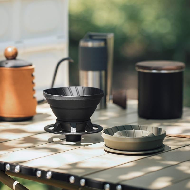 Filtro de Café Plegable Portátil de Silicona Goteo Café Té Soporte Embudo Cesta Reutilizable Tetera Taza de Pastel Goteador Filtro de Café