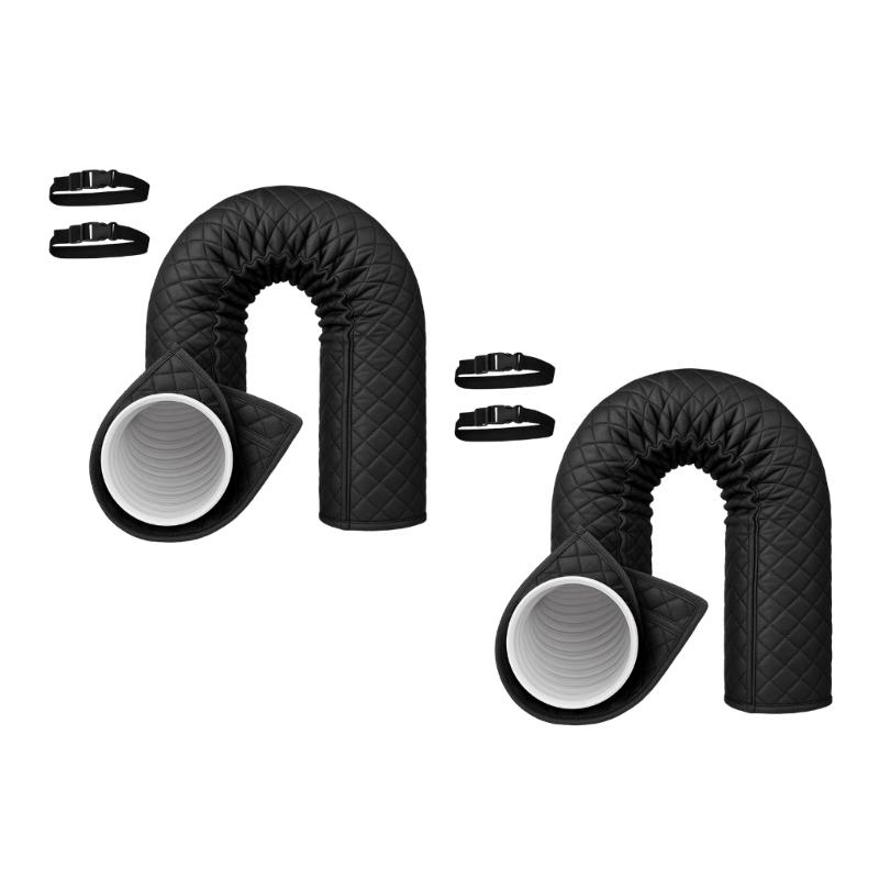 Portable Air Conditioning Duct Insulation Sleeves With Fastening Bands For Easy Installation And Temperature Management