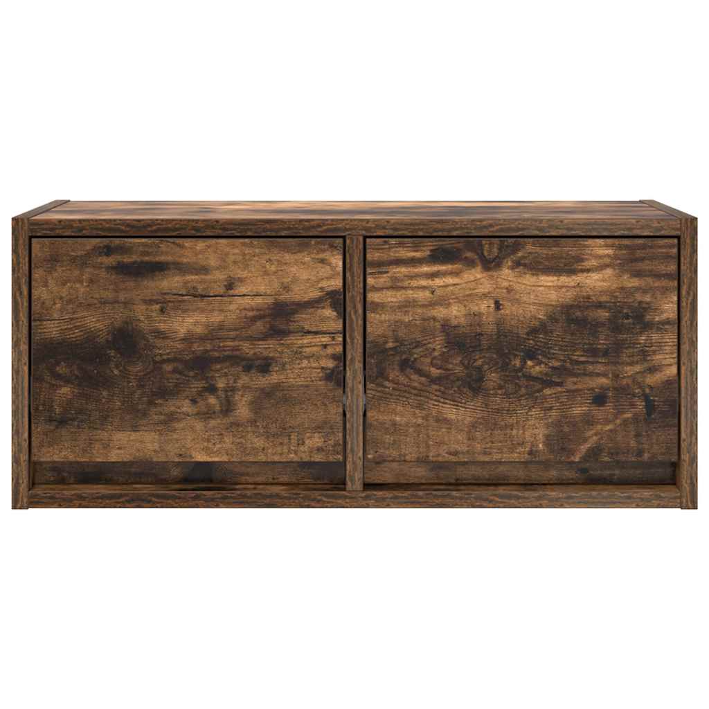 TV Wall Cabinet Smoked Oak 60 x 31 x 25.5 cm Particleboard
