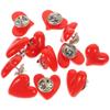 Lover Gift Mini Heart Brooch DIY Simple Red Heart Badge Pin Sweet Jewelry Accessories Hat Accessories