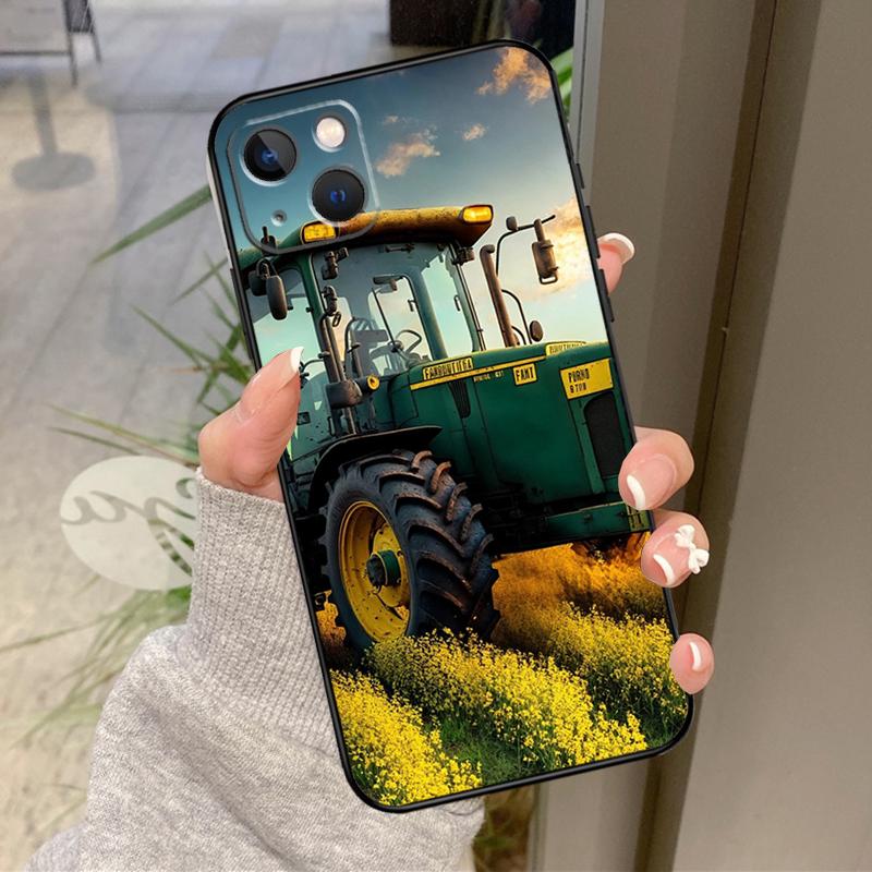 Farm Vehicle Tractor Case For iPhone 17 Pro Max 15 14 13 12 11 16 Pro Max Plus 12 13 Mini 16e 17 Air Back Cover