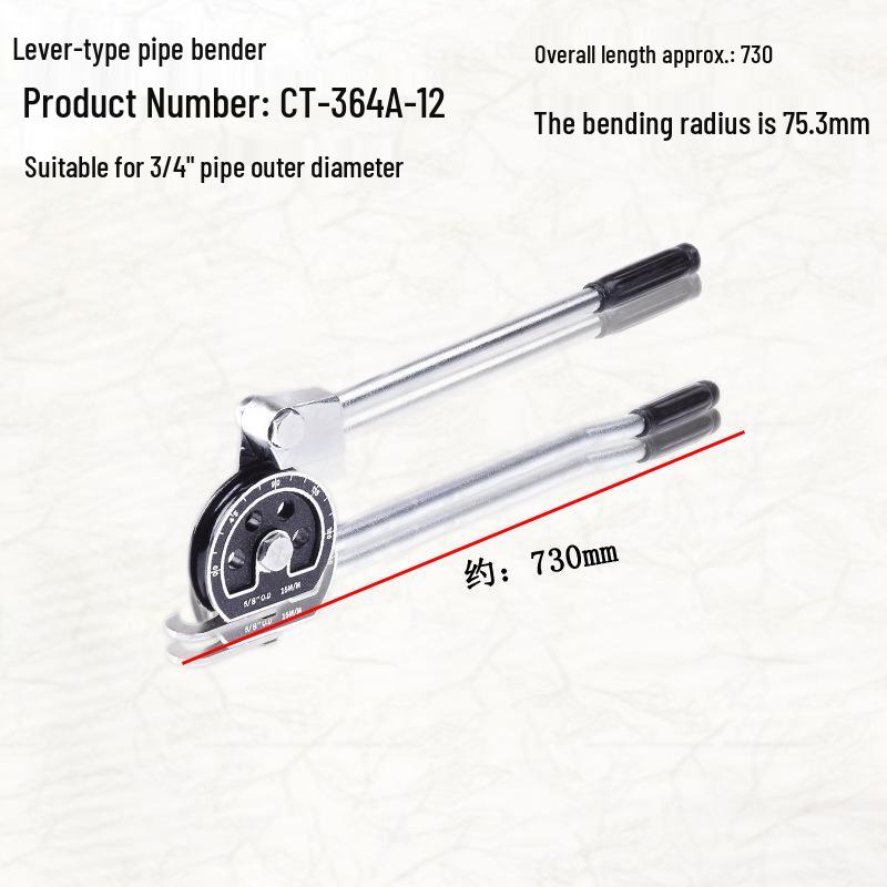 Saint-Ba Ruční ohýbačka trubek pro měď, hliník, ocel: Velikosti 6, 8, 10, 12, 19, 22