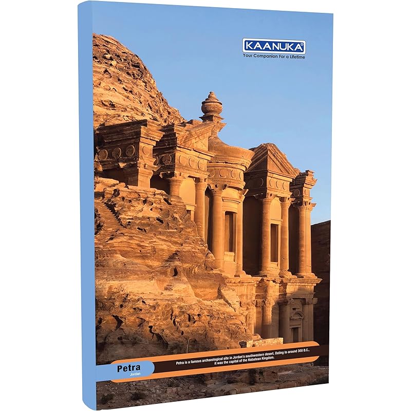 KAANUKA Long Size Notebook - 172 Pages, Ruled, Single Line, Long Size - 27.2cm X 16.7cm, Pack Of 6 Notebooks, Long Size