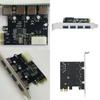 Pcie Usb30 Expansion Card With Four Ports For Desktop Computer Data Transfer