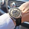 JYL Men's Watch Fashion Minimalist Quartz Leather Band