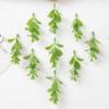 Artificial Plants Leaves Hot Sales High Quality Festival Party Home Wedding Wreath Wall Garden Decoration Cheap Diy Gift Holiday