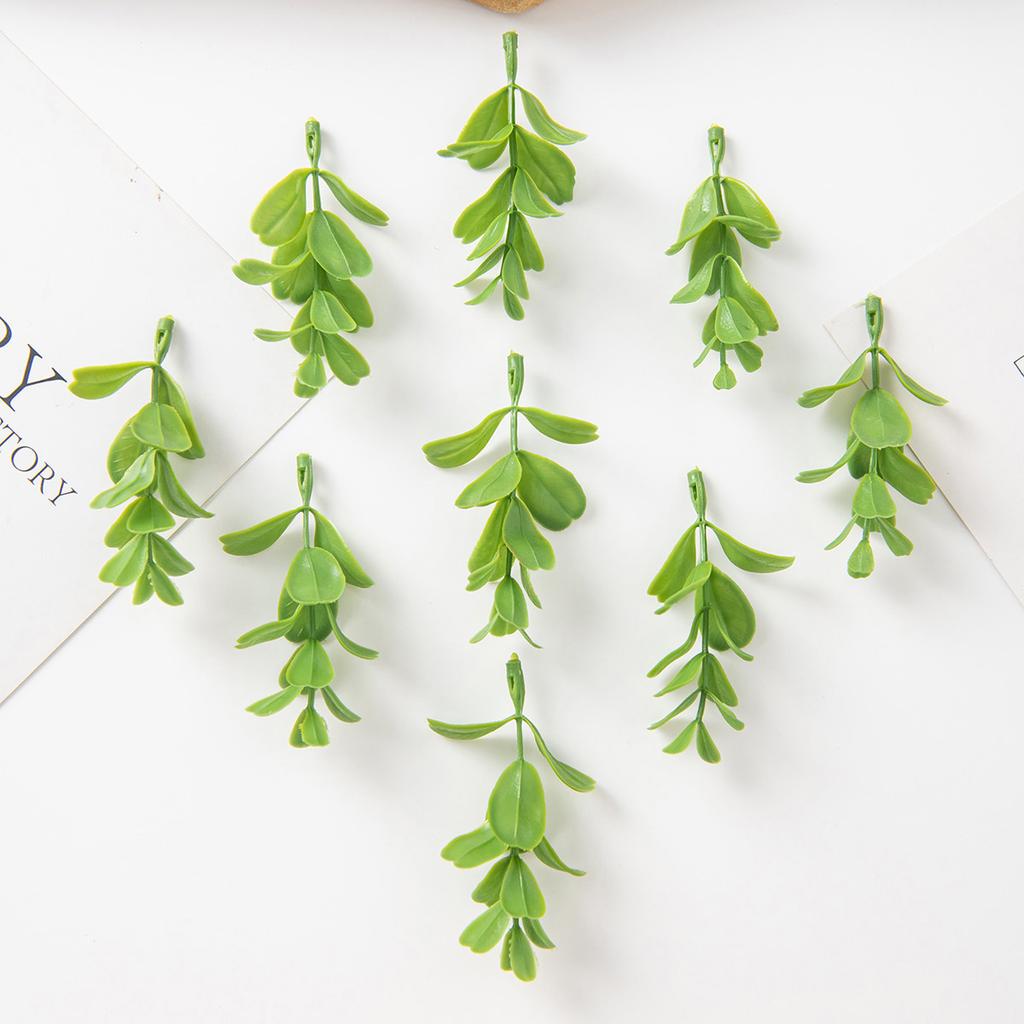 Artificial Plants Leaves Hot Sales High Quality Festival Party Home Wedding Wreath Wall Garden Decoration Cheap Diy Gift Holiday