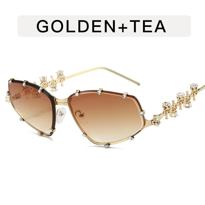 Vintage Sunglasses Eyeglasses Women Oversized Metal Glasses Frame Men Clear Lens Glasses Gold Optical Bling Party Eyeglasses