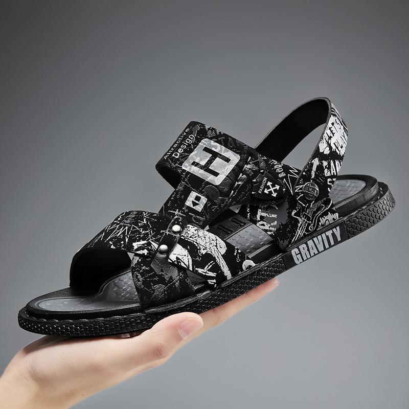 Sandals Men's Outer Wear 2024 New Summer Popular Dual-purpose Non-slip Winter Sports Driving Beach Cool Slippers Tide