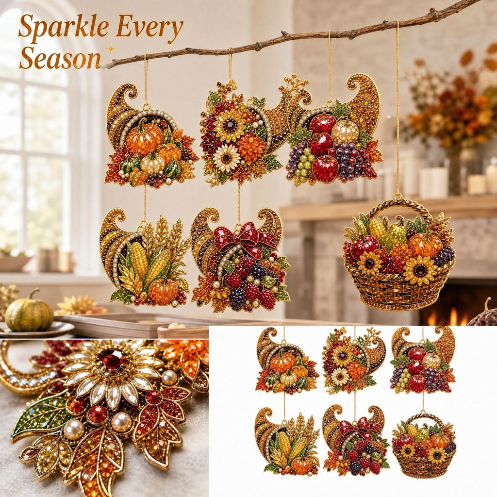Seasonal Pendant Ornament Set for Hanging Decoration - Decorative Charm Accessories