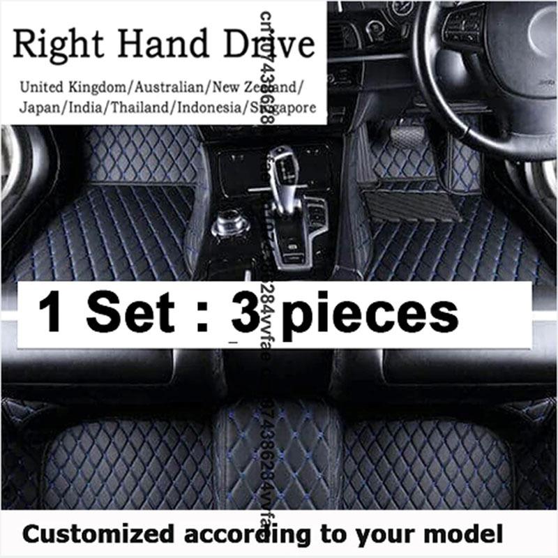 RHD Custom Car Floor Mat for BMW 4 Series F32 Coupe F33 Convertible F36 G26 Gran Coupe Interior Accessories Carpet Leather Mat