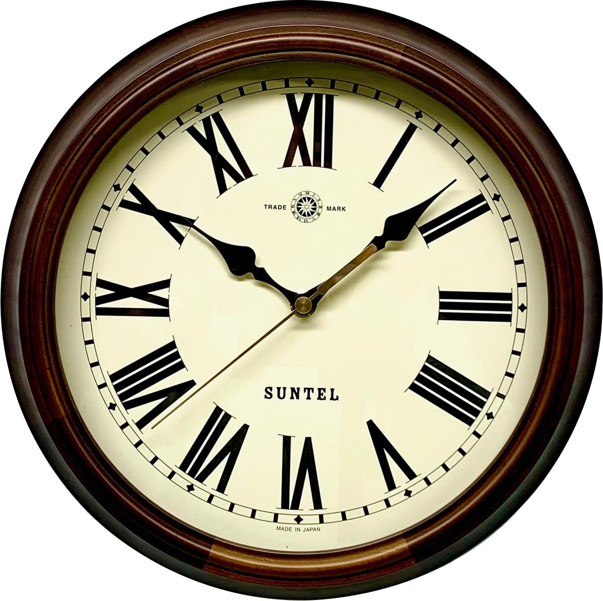 

Santell Japanese-made Retro Radio-Controlled Clock (Antique Radio-Controlled Wall Clock) DQL714-R