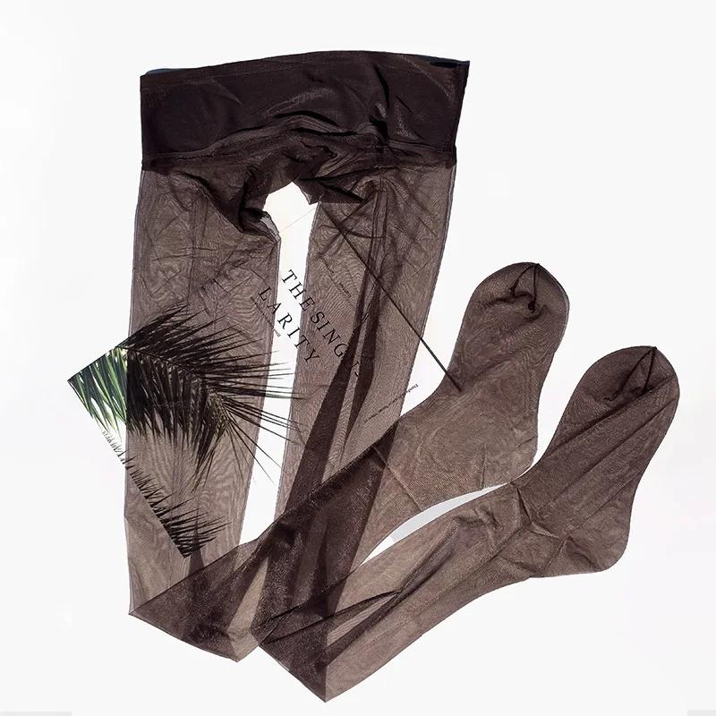 Women S 0.01D Ultrathin Seamless Pantyhose High Waist Invisible Sheer See Through Sockings Elastic Sexy Shaping Dance Wear One Size