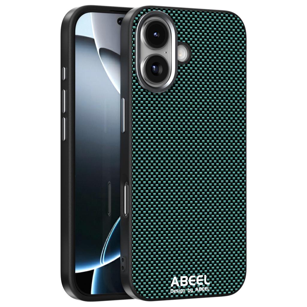ABEEL For iPhone 17 Case Compatible with MagSafe Printed PC TPU Aluminum Alloy Leather Phone Cover