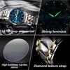 POEDAGAR Luxury Man Wristwatch Waterproof Luminous Date Week Watch Sport Stainless Steel Quartz Watches Male reloj+box