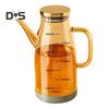 Glass Oil Dispenser Bottle with Drip-Free Spout 600/800/1000ml Large Capacity Oil Pot for Vinegar Soy Sauce Food-Grade Kitchen Gadgets