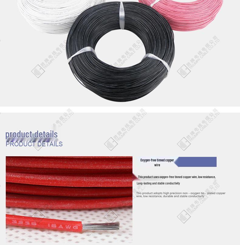UL3239 High Voltage 10KV Silicone Wire, 8-30 AWG, Order In Multiples of 10 Rolls Per Model and Color.