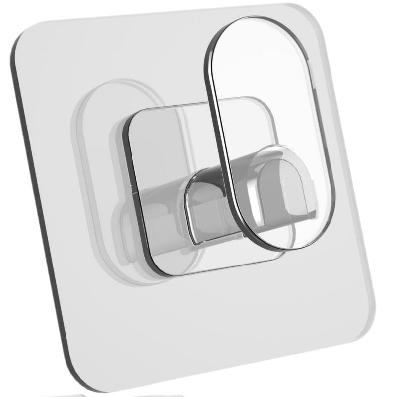 Kunststoff Klebehaken für Badezimmer Nahtloser Starker Mantelhaken Starke Tragfähigkeit Transparenter Klebehaken