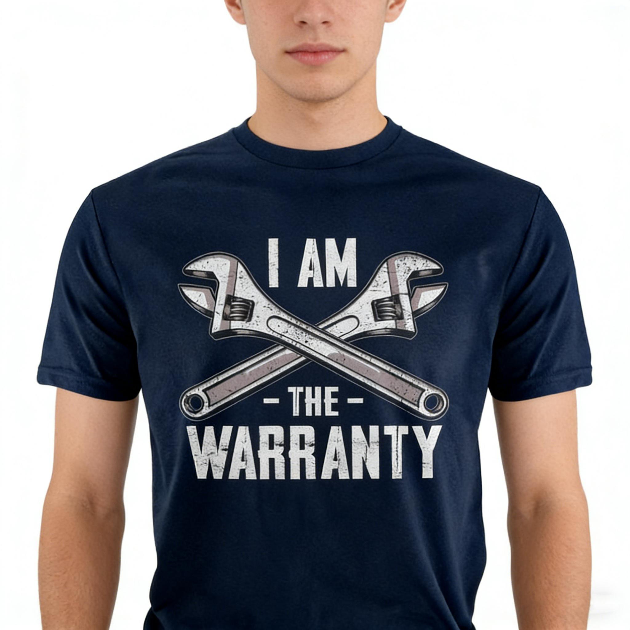 

Im The Warranty Unisexs Funny Mechanic Tee Shirt Auto Gifts Car Printed TShirt Tops Fathers Day for Dad Him Shortsleev 3XL