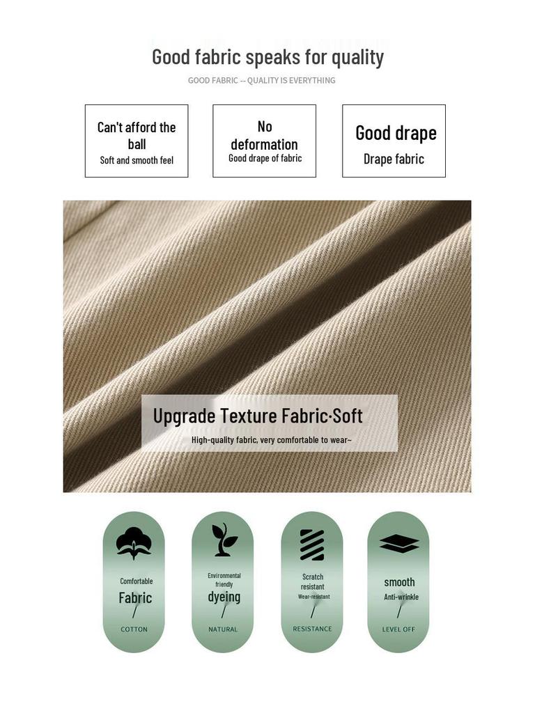 Women's Petite High-Waisted Tencel Washed Cotton Wide-Leg Slimming Cropped Pants