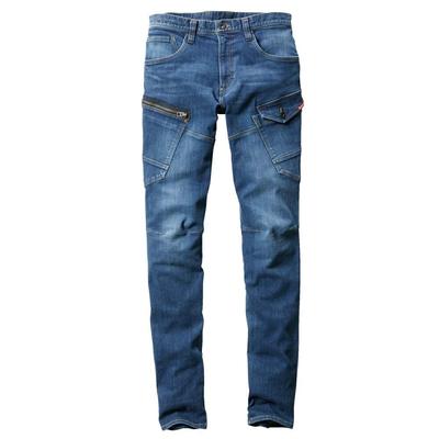 Work Clothes Cargo Pants 5012 Cordura Cool Stretch Denim LL Size 45 Indigo [Bartle] (Unisex)