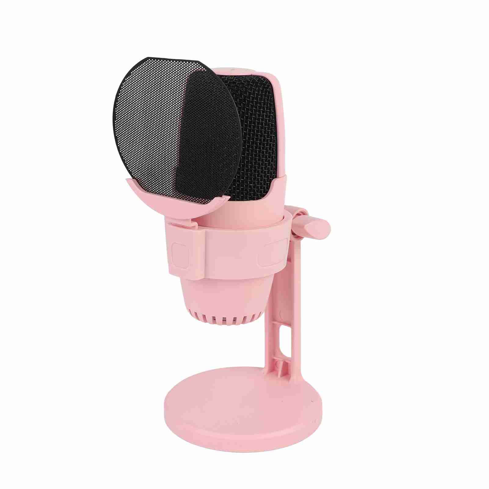 

USB Condenser Microphone Cardioid PC Condenser Mic with RGB Light for Gaming Studio Recording Live Streaming