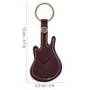 Portable Leather Brass Guitar Pick Bag Sleeve Holder Including Pick Accessories (Brown)