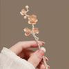 Elegant Cherry Blossom Hairpin Japanese Alloy Hairpin with Pink Floral Design Perfect for High Buns Hanfu Formal Occasions