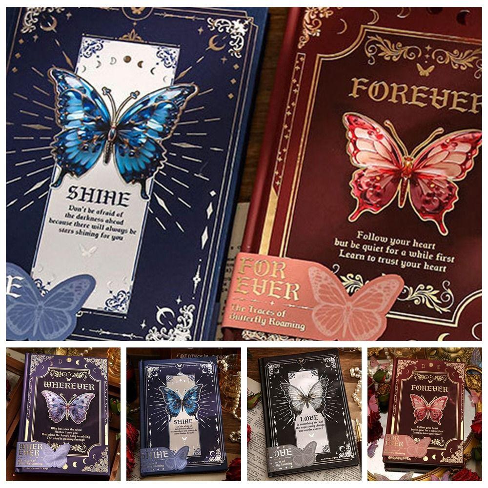 

Винтажный красочный блокнот с бабочкой, красочный ретро-блокнот в твердом переплете, подарок