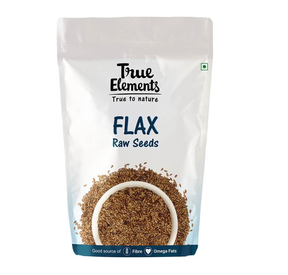 

Необработанные семена Льна (250 г), Flax Raw Seeds, True Elements