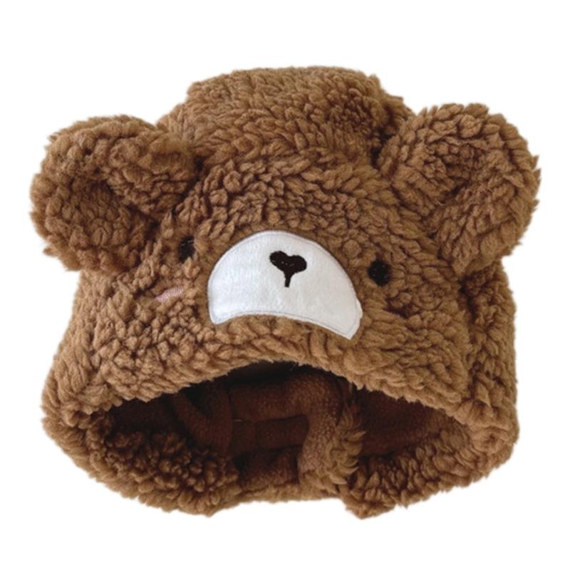 

Soft and Comfortable Infant Ear Protections Caps Cosy Lamb Wool Baby Warm Hat Windproof Hat for Travel and Outdoor Use