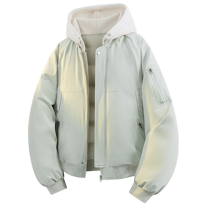 

2025 Winter Cotton Jacket - Fashionable Loose Fit, Two-Piece Look, Versatile, Thickened Outerwear for Casual Style L