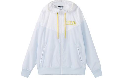 Nike Embroidered Split-Color Letter Logo Sport Hooded Jacket DX0695-085 XL серый